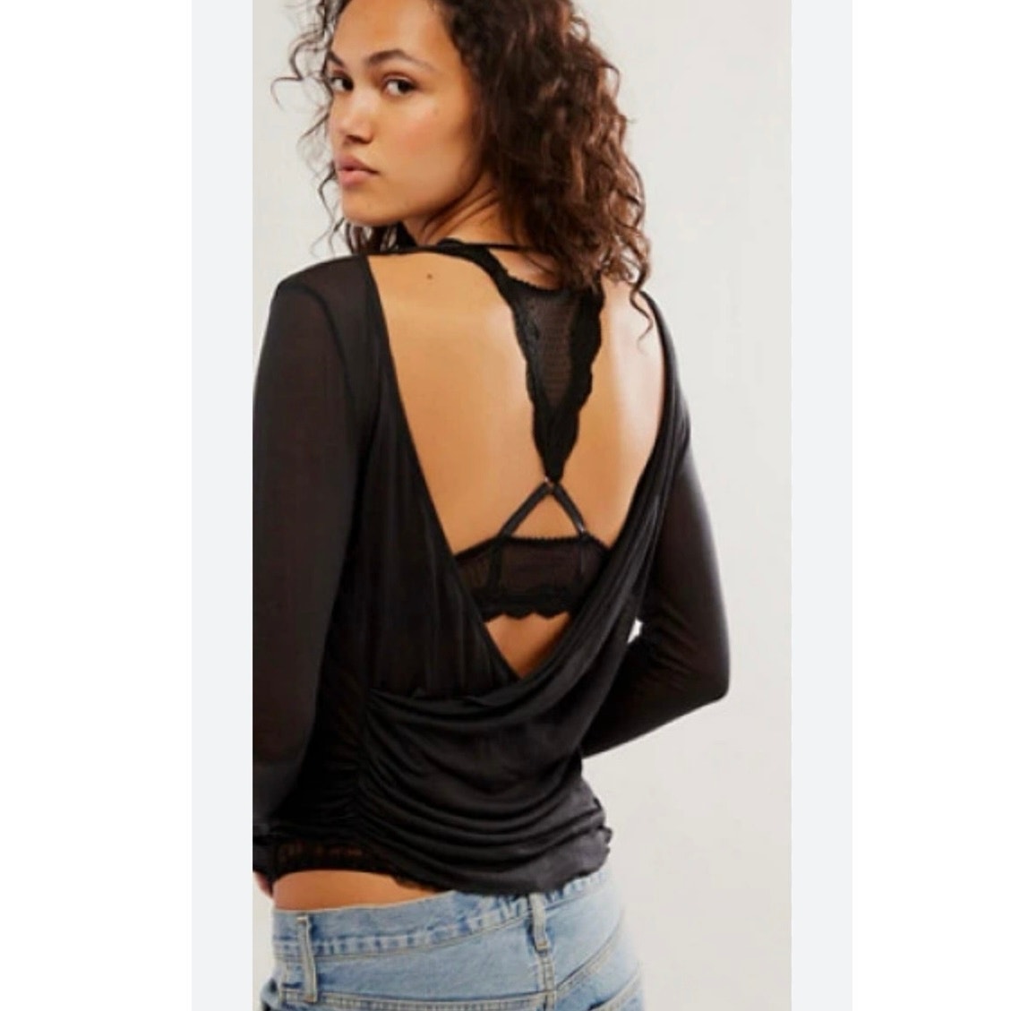 Free People On Air Asymmetrical Back Tee